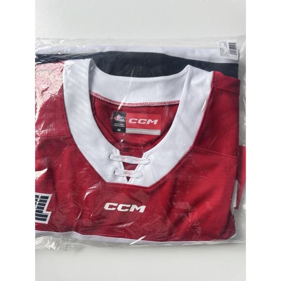 NWT!-CCM OHL Ottawa 67‘s Authentic Jersey Size 54 Red & White - Picture 8 of 9